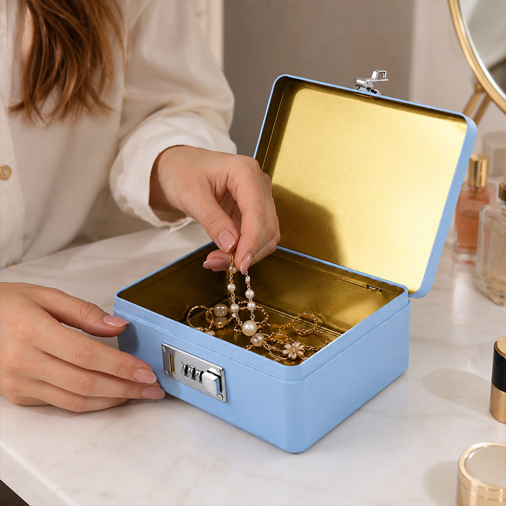 Zamek szyfrowy, skrzynka na kl – Medicine Cabinet Lock recenzja i cena